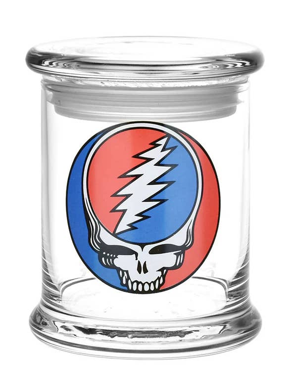 Stjäla ditt ansikte Grateful Dead Glasburk med Pop Top 1/2 Oz för wholesale av Sunshine Joy