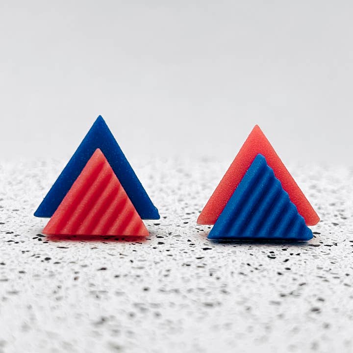 Mismatched Triangle Studs for wholesale by Sarah Joy Jewellery