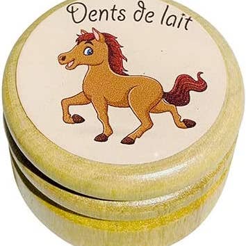 Trälåda för mjölktänder Häst med lock 7013F för wholesale av GICO Spielwaren