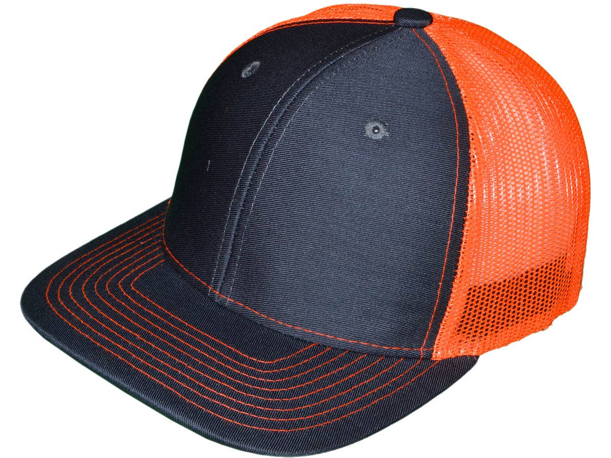 Buck Wholesale – Großhandel Trucker-Cap – Unisex – Blanko Trucker-Hüte — 6 Paneele SnapBack Mesh BK Caps21