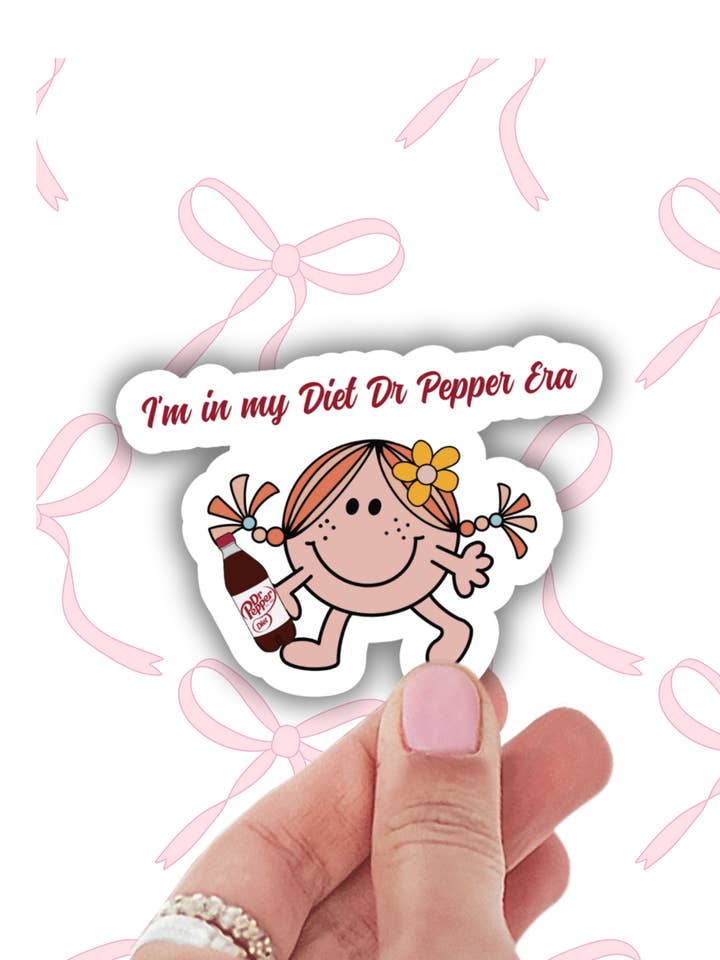 adesivo della mia era Dr Pepper, adesivo in vinile carino di bibita, decalcomanie per la vendita all'ingrosso da parte di Lalatina Shop