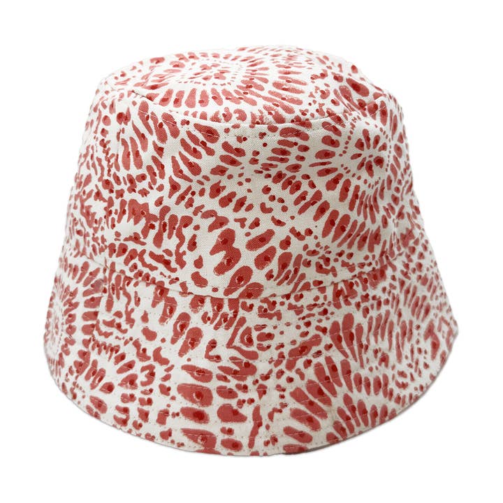 Pink Paradise Reversible Bucket Hat for wholesale by Anju Jewelry