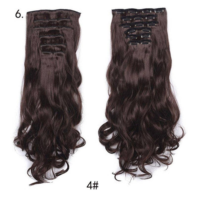VIGOR - Wholesale Hair Extensions - Long Curly Wavy Hair 16 Clip In Hair Extension14
