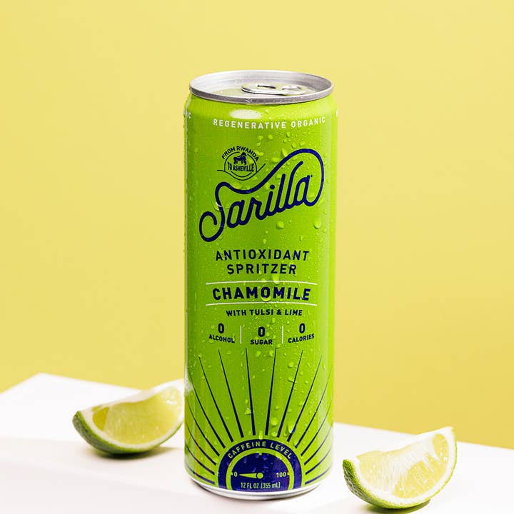 Sarilla - Wholesale Non-Alcoholic Aperitif/Mocktail - Relaxing Chamomile Lime Seltzer - No Natural Flavors3