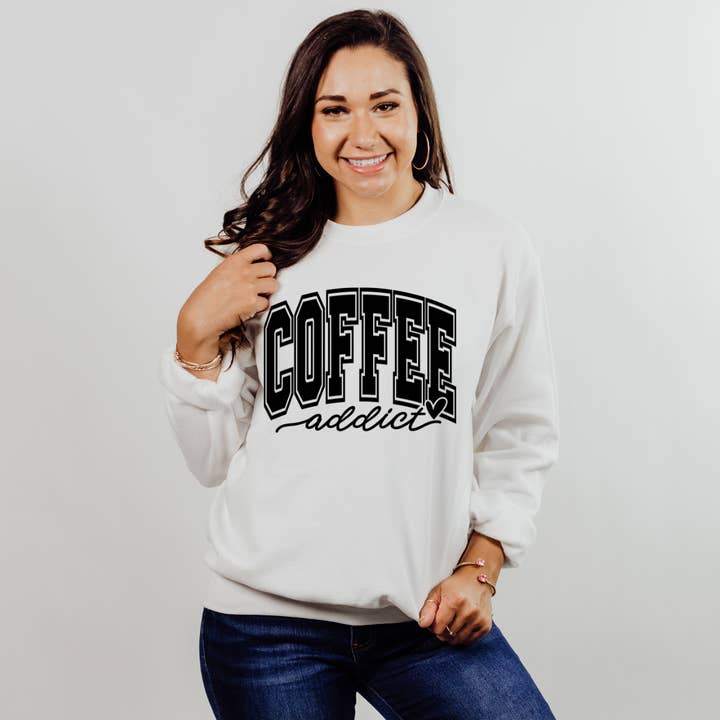Camisola e Sweatshirt Viciado em Café por atacado de SimplyAbloom
