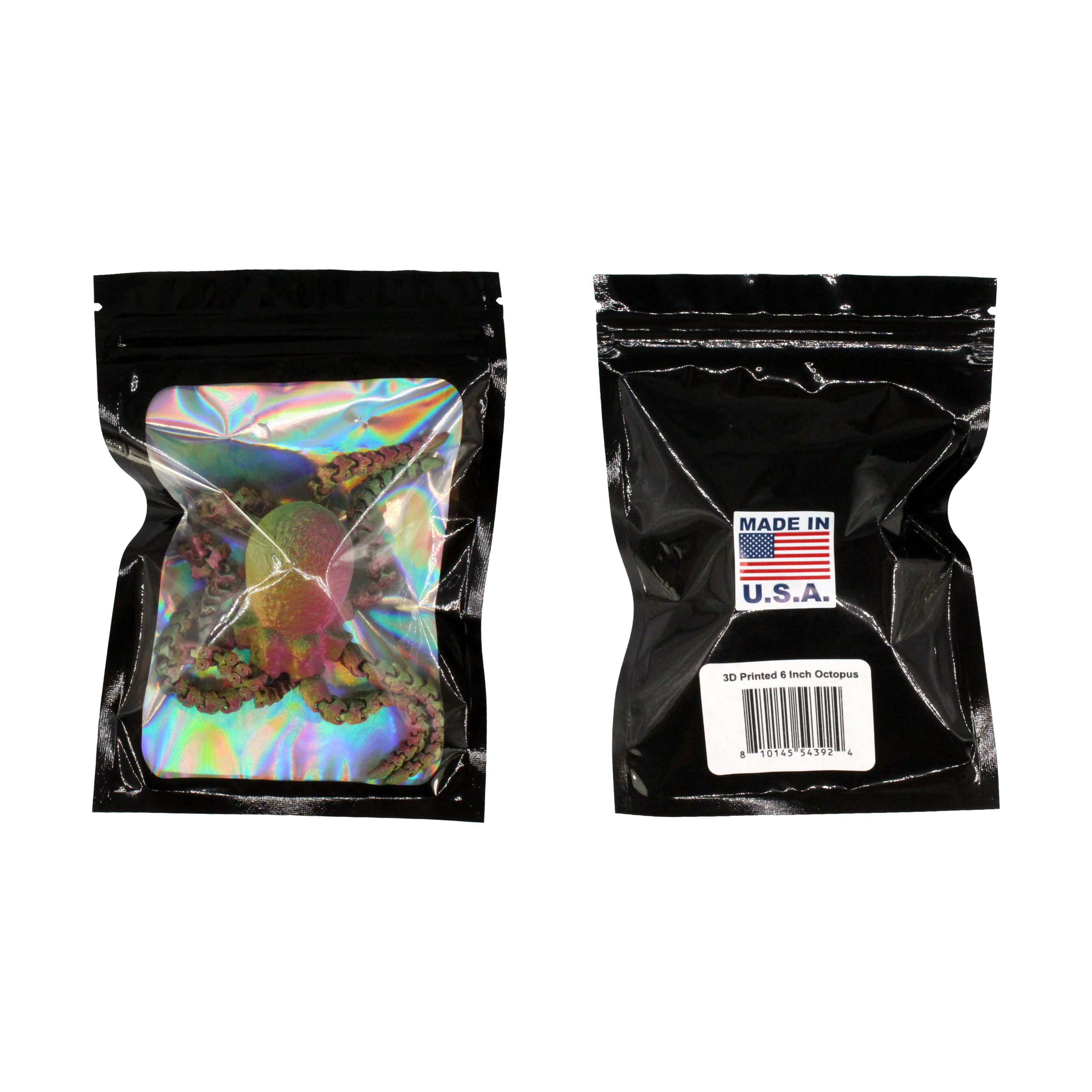 PowerTRC 3D Print - Wholesale Party Favor - 3D Printed Articulated Octopus Fidget Toys Mix Color3