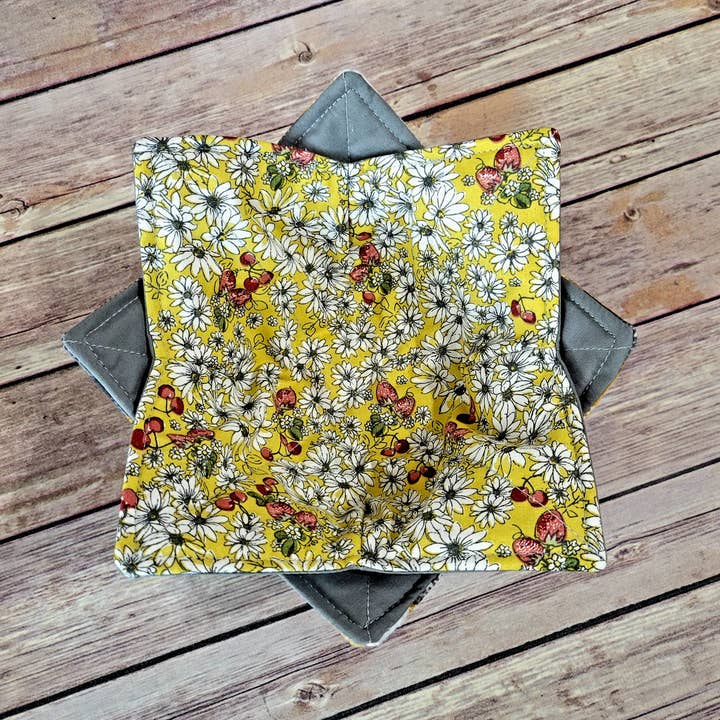 Burpie Bibs Boutique - Wholesale Oven Mitt/Pot Holder - Autumn Bowl Cozy | Fall Padded Holder | Bee Hot + Cold Pad4