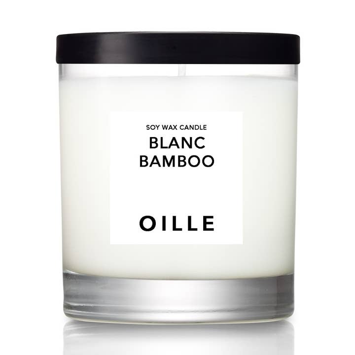 Blanc Bamboo Soy Candle for wholesale by O I L L E