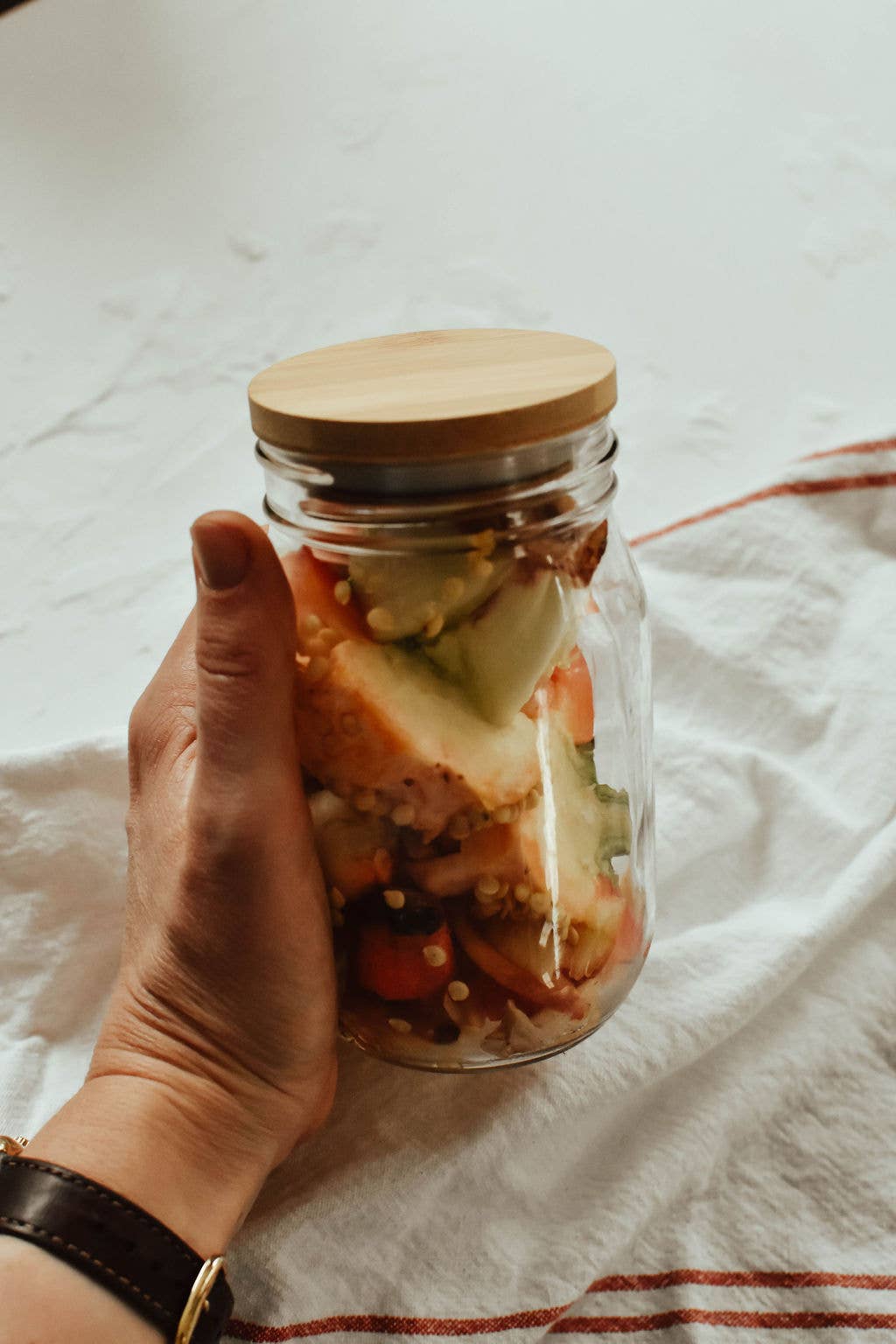 Zefiro - Vendita all'ingrosso Barattoli - Coperchio in bamboo per barattolo a bocca larga - barattoli non inclusi3