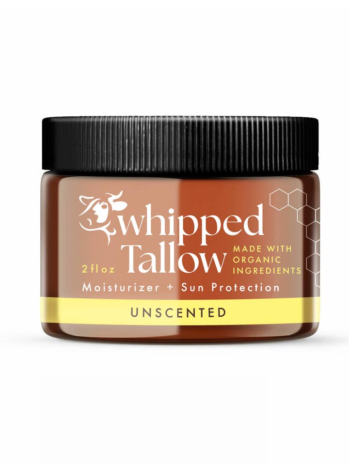 Suif fouetté, hydratant, lotion, crème, baume - Non parfumé pour la vente par Simply Bovina