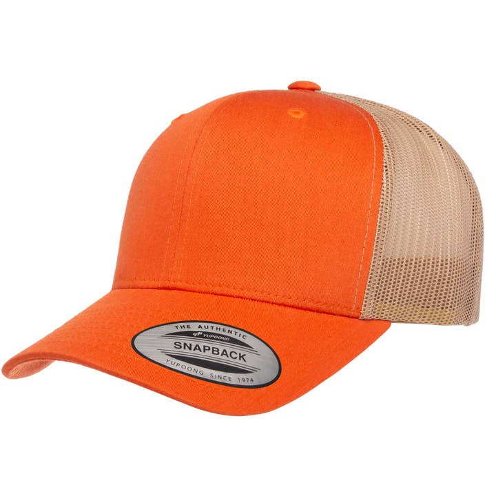 The Park Wholesale - Wholesale Trucker Hat - Unisex - Yupoong 6606T Retro Trucker Hat, Baseball Cap with Mesh Back, 2-Tone Colors - YP Classics®