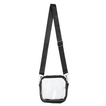 James Stadium Clear Sling Bag with Grey Accent & Guitar Strap