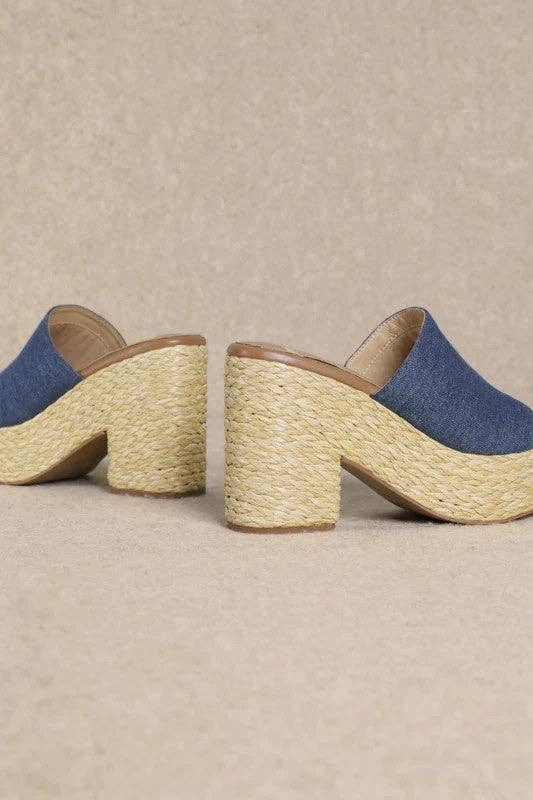 Mars Sky Shoes Wholesale - Wholesale Platform Heels - Women's - Miim ASHLYN Women Raffia Braided Chunky Platform Sandals-12 Pairs Pack-43.95/Pair25