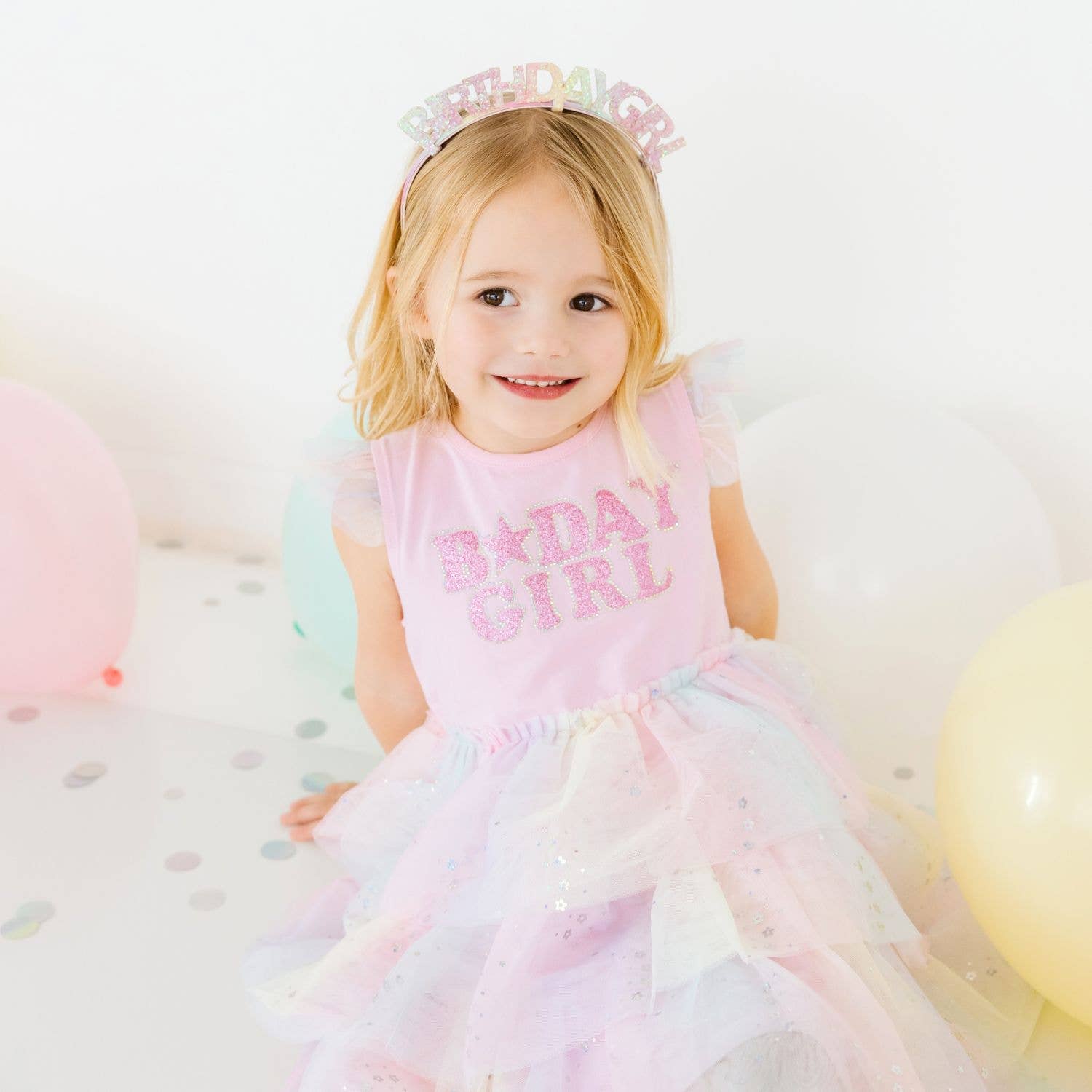 Sweet Wink - Wholesale Dress - Kids - Birthday Girl Fairy Dust Short Sleeve Tutu Dress - Kids 4