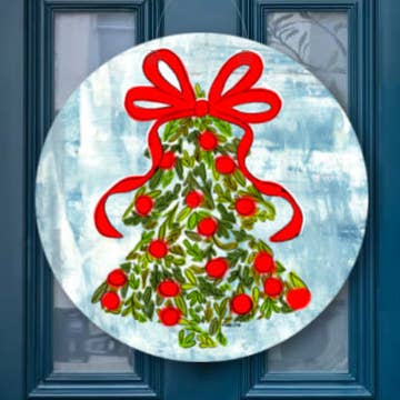 Baxter & Me - Wholesale Door Hanger - Holly Berry Christmas Tree Door Hanger0