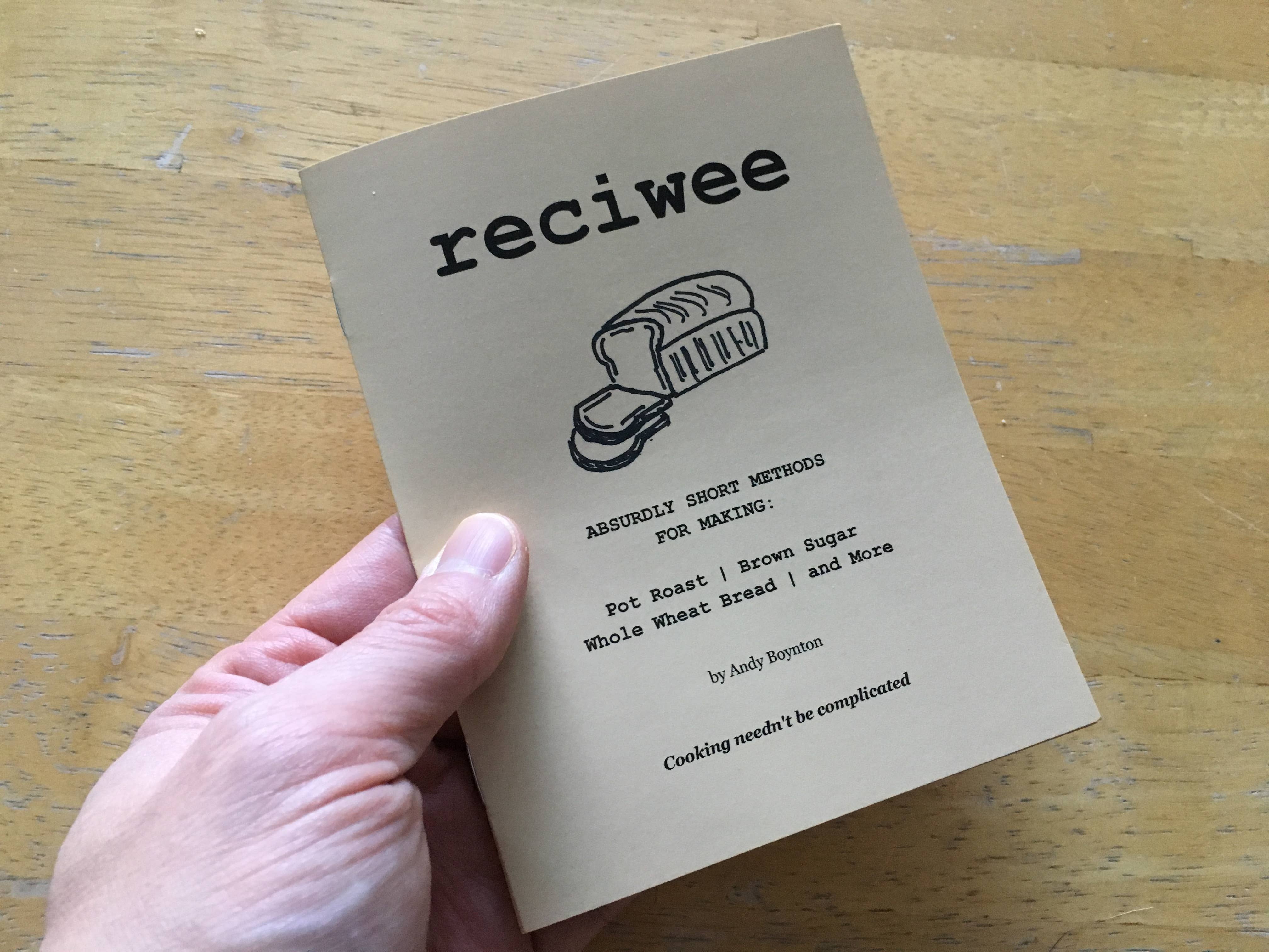 Reciwee Press - Wholesale Cookbooks & Food - Reciwee (Recipe Booklet)0