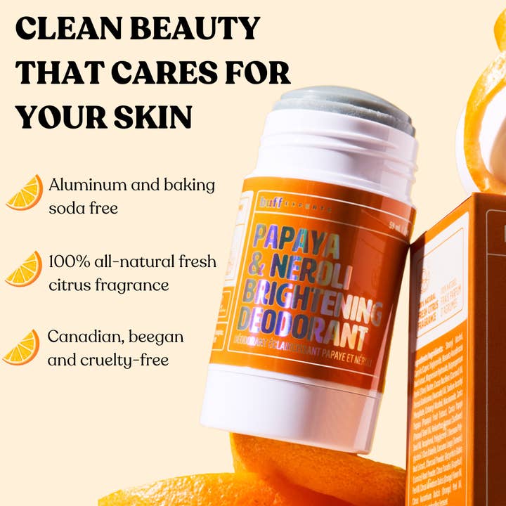 Buff Experts - 🇨🇦 - Wholesale Deodorant - Women's - Papaya & Neroli Brightening Deodorant