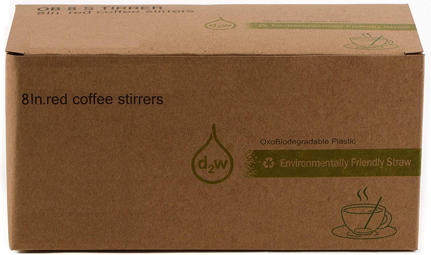 EcoQuality - Wholesale Drink Stirrer - Compostable Plastic Stirrer, Bio-Degradable, Eco Friendly,1