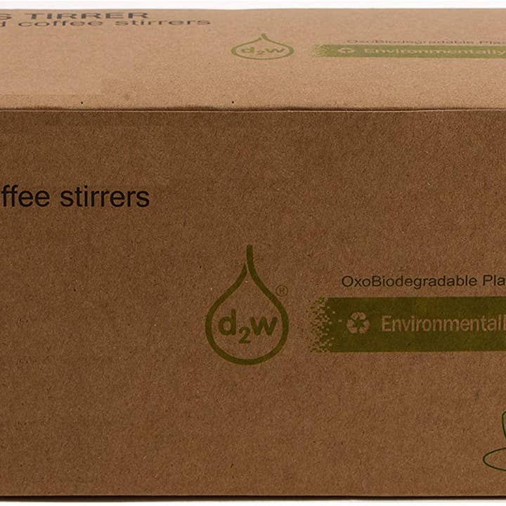 EcoQuality - Wholesale Drink Stirrer - Compostable Plastic Stirrer, Bio-Degradable, Eco Friendly,1
