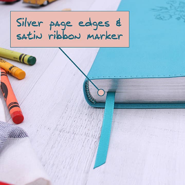 HarperCollins Christian Publishing - Wholesale Religion - NIV The Busy Mom's Bible, Leathersoft, Teal, Red Letter4