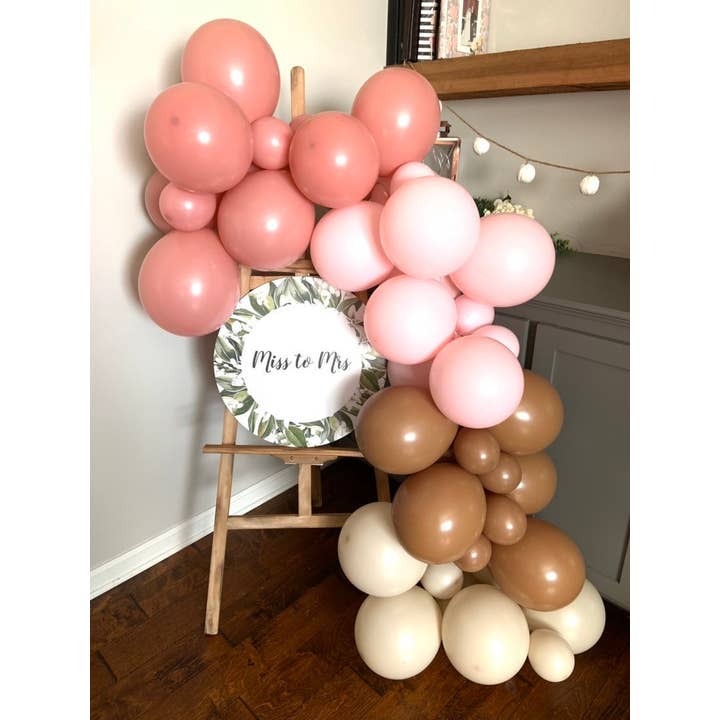 Hullaballoons - Wholesale DIY Craft Kit - Boho Balloon Garland Kit | 4-Foot DIY Balloon Garland Kit6