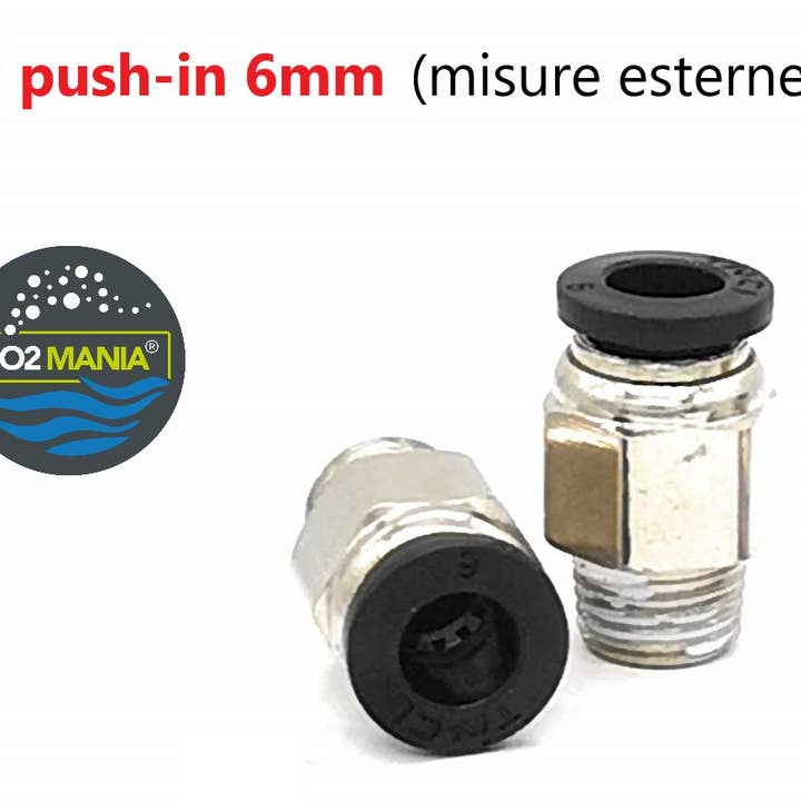 2 push-ins of 6 mm for wholesale by CO2 MANIA®