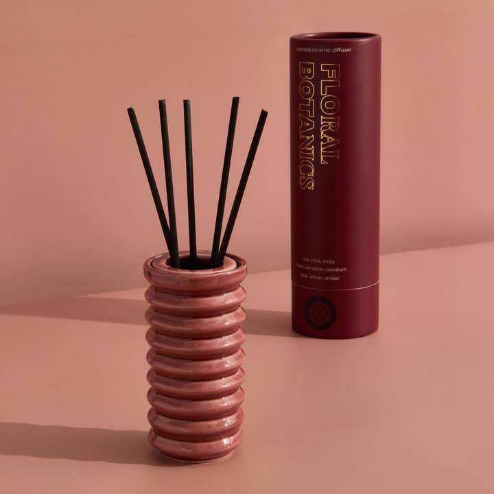 Contemporary Kiln Burgundy Diffuser for wholesale by Zesty Lemons