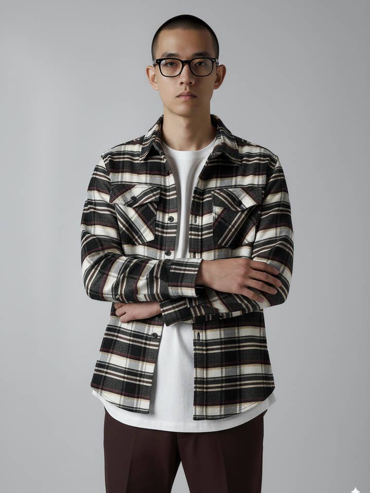 Hawks Bay Super Soft Long Sleeve Flannel Shirts for wholesale on Faire0