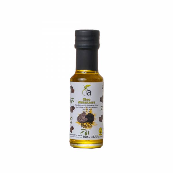 OLEO ALMANZORA - Wholesale Olive Oil - EVOO Condiment with Black Truffle - 100ml