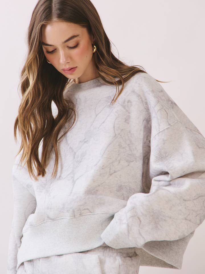 CT9245-Camouflage Print Dropped Shoulders Sweatshirt for wholesale by TCEC