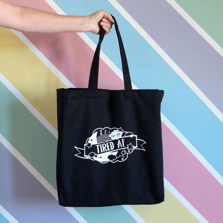 BETTIE CONFETTI - Wholesale Tote Bag - Women's - Tired AF Tote Bag2