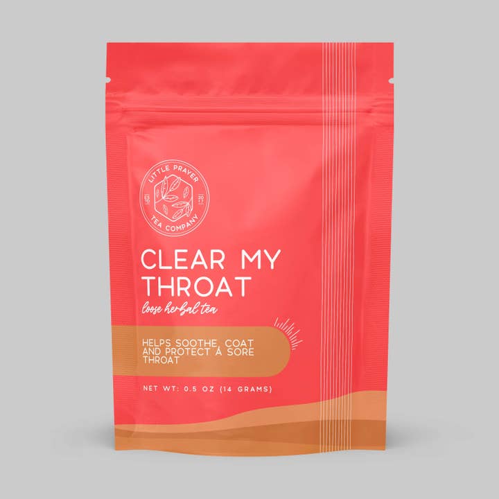Clear My Throat Tea for wholesale by Little Prayer Tea Company