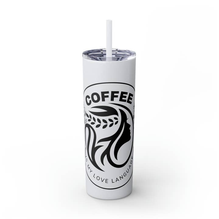 Coffeebre Skinny Tumbler Coffee Gift with Straw, 20oz for wholesale by Coffeebre