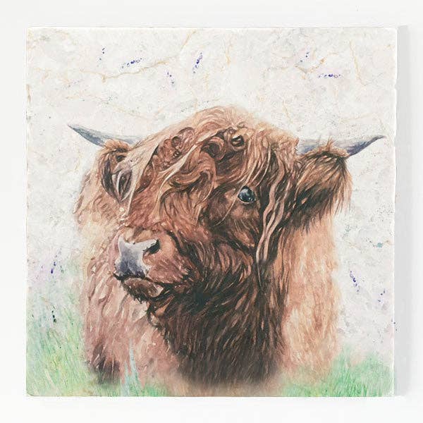 Marble Trivet Large - Highland Hamish for wholesale by Country Creation