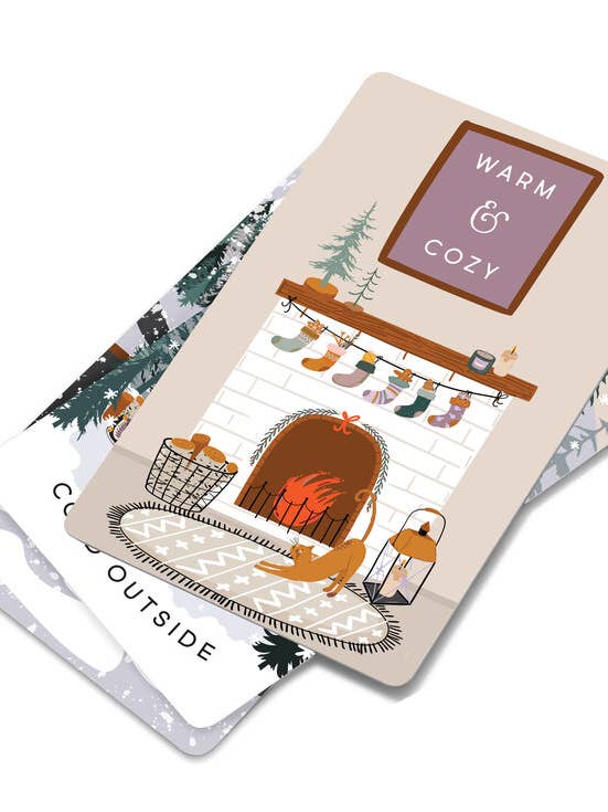 Yuletide Mini Notecards for wholesale by Vertigo Vending