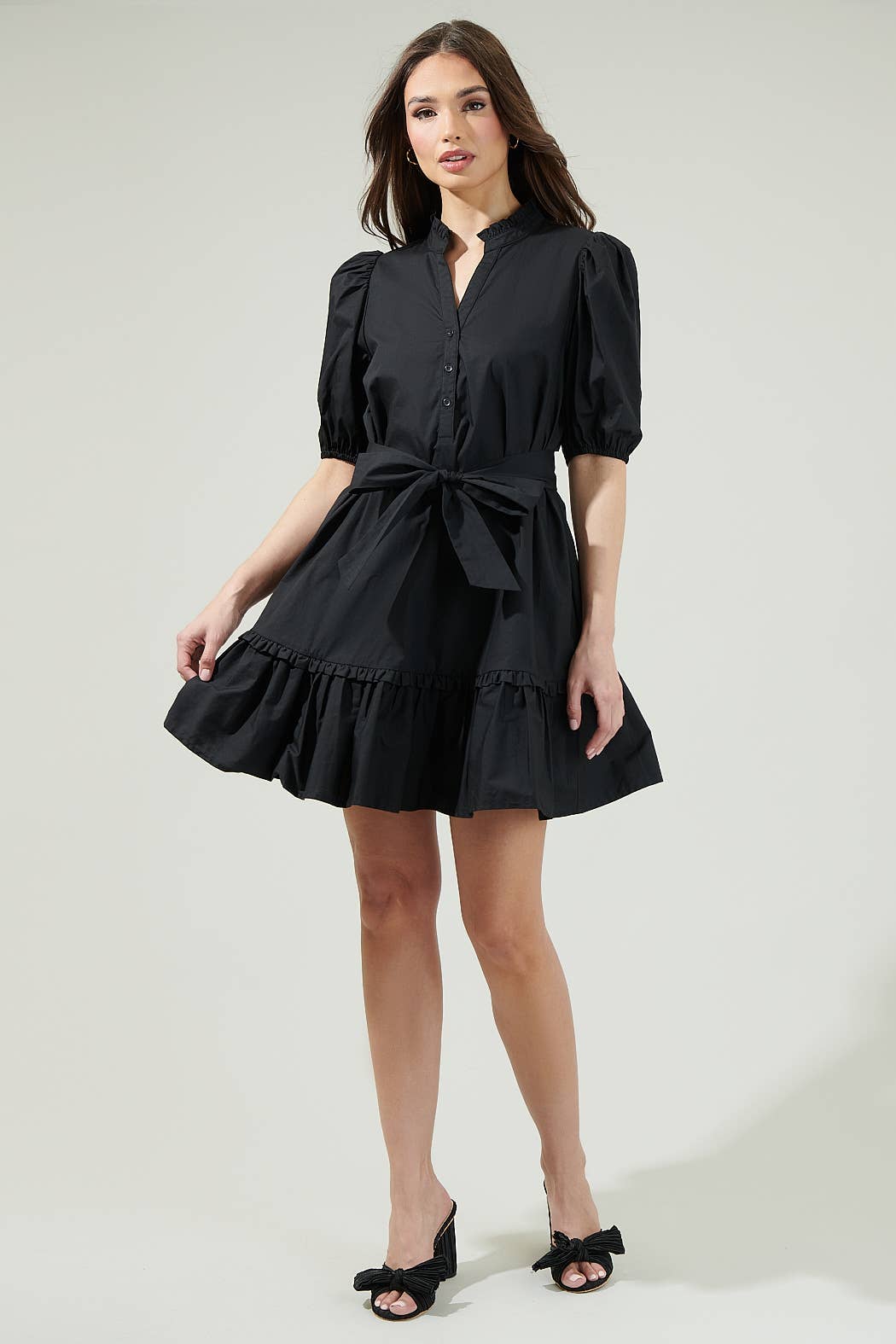 Sugarlips - Wholesale Dress - Women's - Sasha Split Neck Shift Mini Dress2