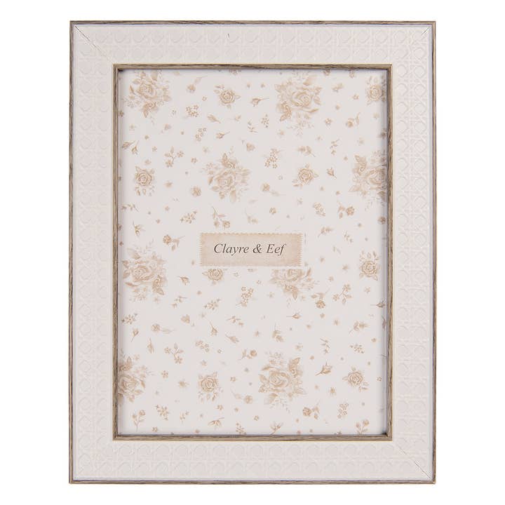2F1265L Photo Frame 15x20 cm White Wood product for wholesale by Clayre & Eef