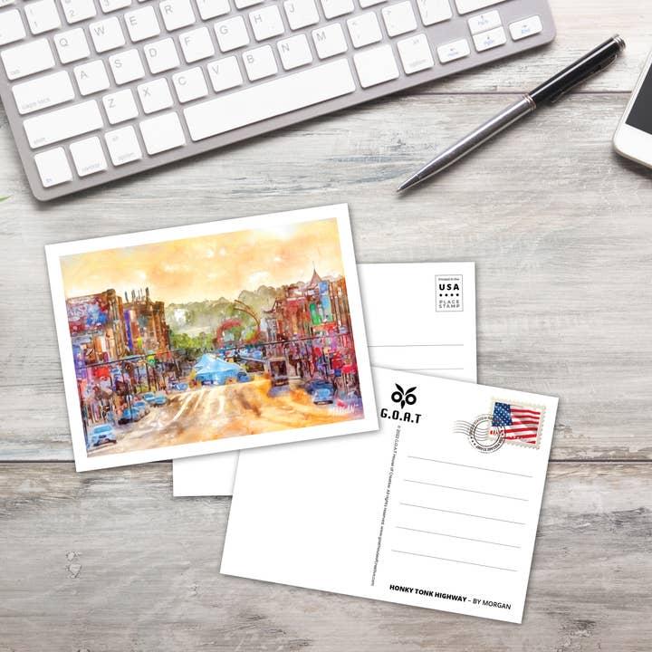 Cartões Postais, Nashville TN, Honky Tonk Highway por atacado de G.O.A.T House of Creative
