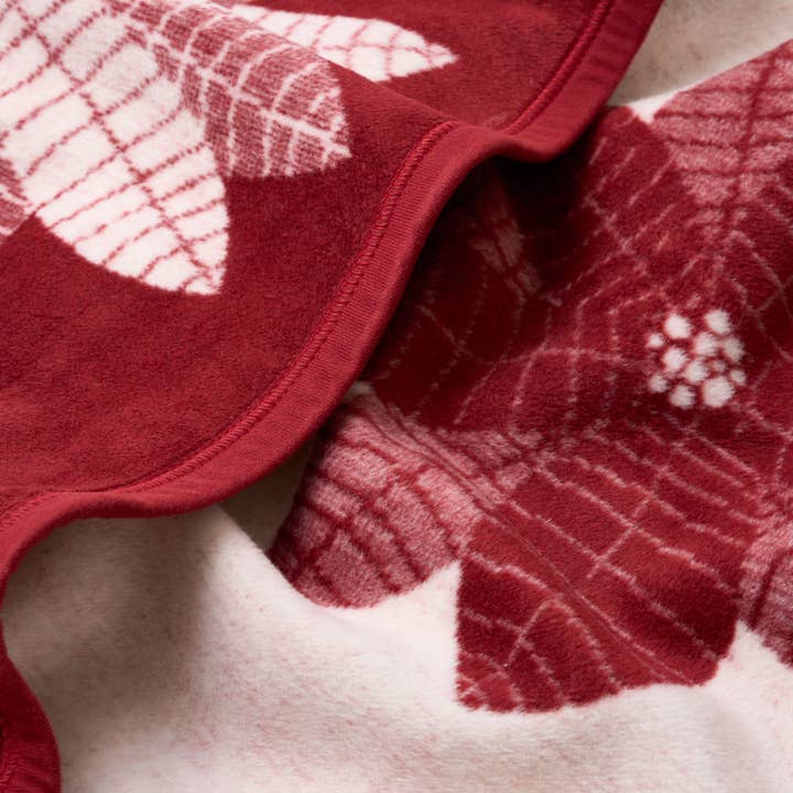 ChappyWrap - Wholesale Throw Blanket - Poinsettias Blanket4