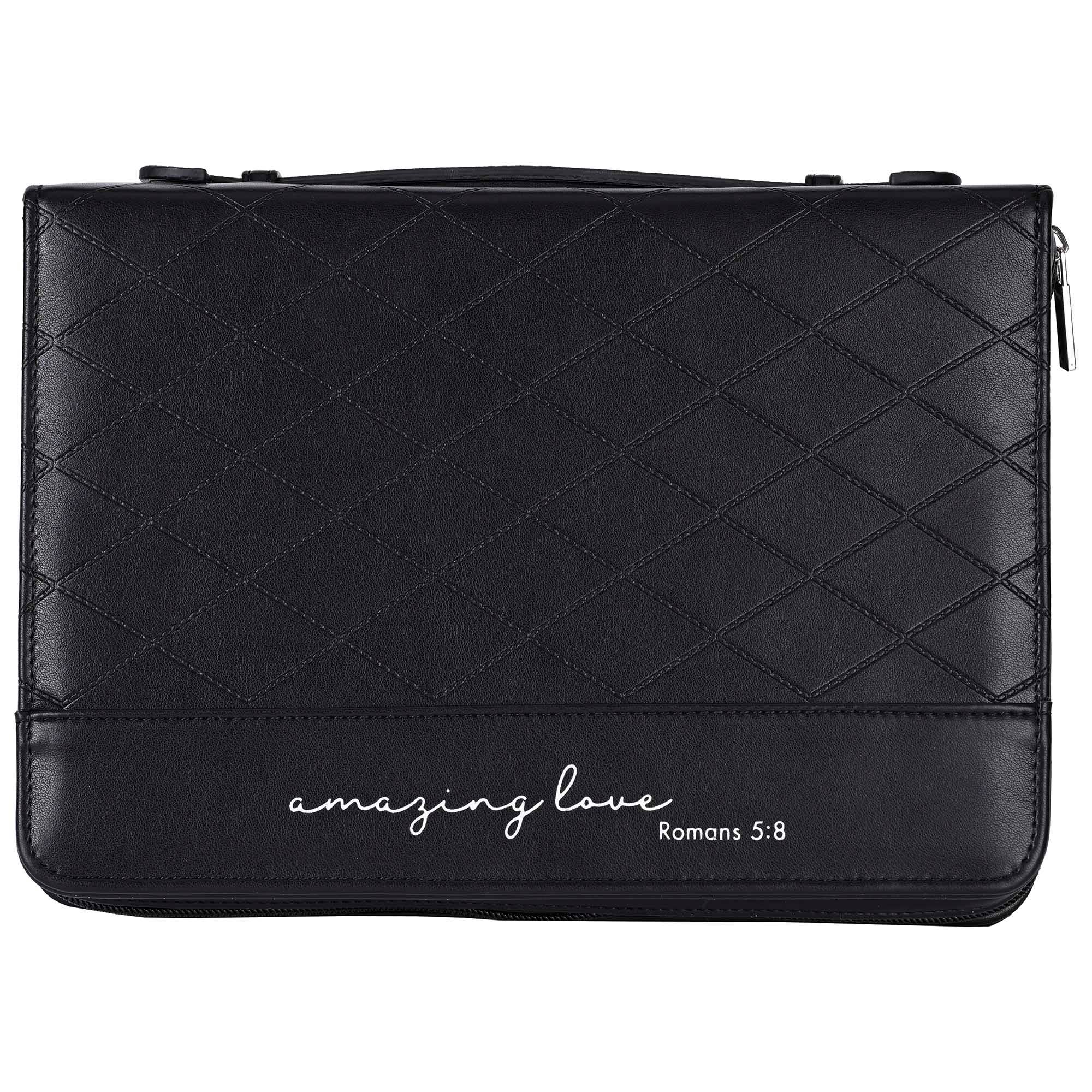 Cottage Garden - Wholesale Bible Cover - White Dove-Bible Case Quilted Amazing Love Black L0