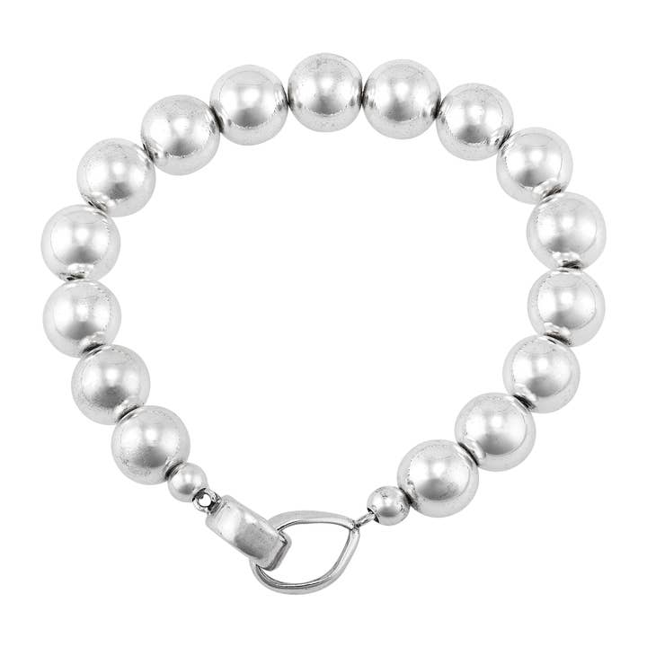 White Silpada 'Great Destinations' Silver Hematite Bracelet, 7.5" for wholesale on Faire1