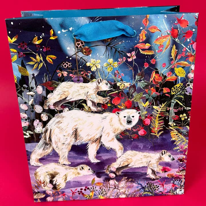Aurora Bears Medium Gift Bag - BGX 436M for wholesale by Roger La Borde