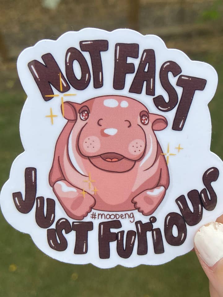 Not fast, just furious - sticker for wholesale by Simply Artsy