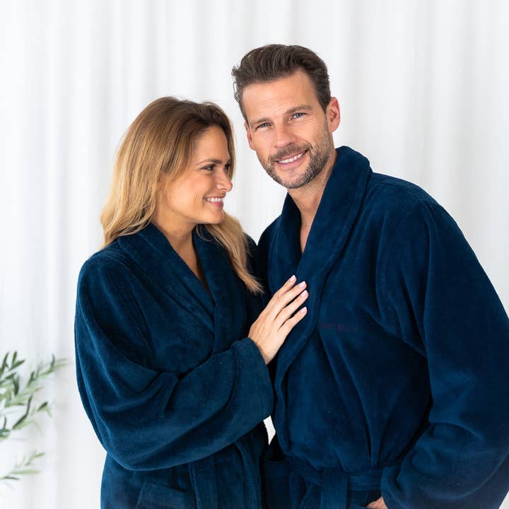Teddy Bathrobe Dark Denim for wholesale by Casilin