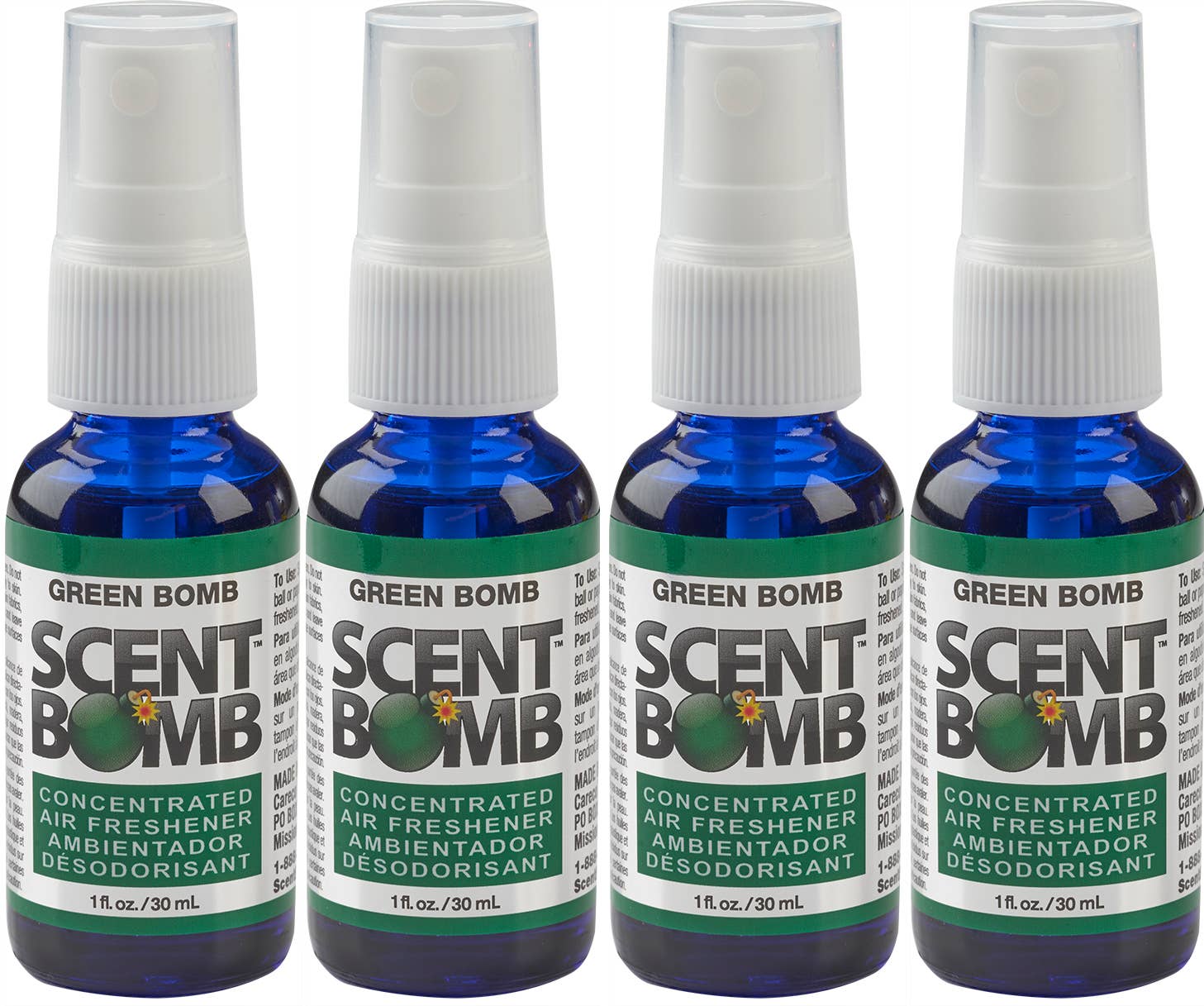 Scent Bomb - Wholesale Air Freshener - Scent Bomb Air Freshener Green Bomb 1oz Spray1