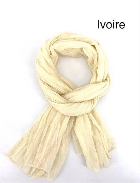 Maison Unik Accessoires - Wholesale Scarf - Unisex - Plain Cheche Scarf 100% Cotton - Unisex - 54 colors18
