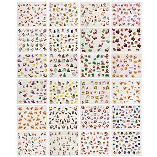 Wrapables.com - Wholesale Nail Art/Decal - Wrapables 24 Sheets Falala Christmas Nail Stickers Holiday1