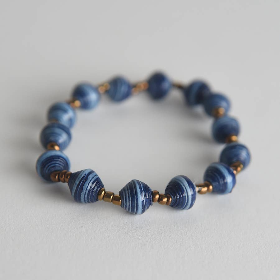 Project Have Hope - Vendita all'ingrosso Bracciale con perline - Bracciale in carta elasticizzata a righe5