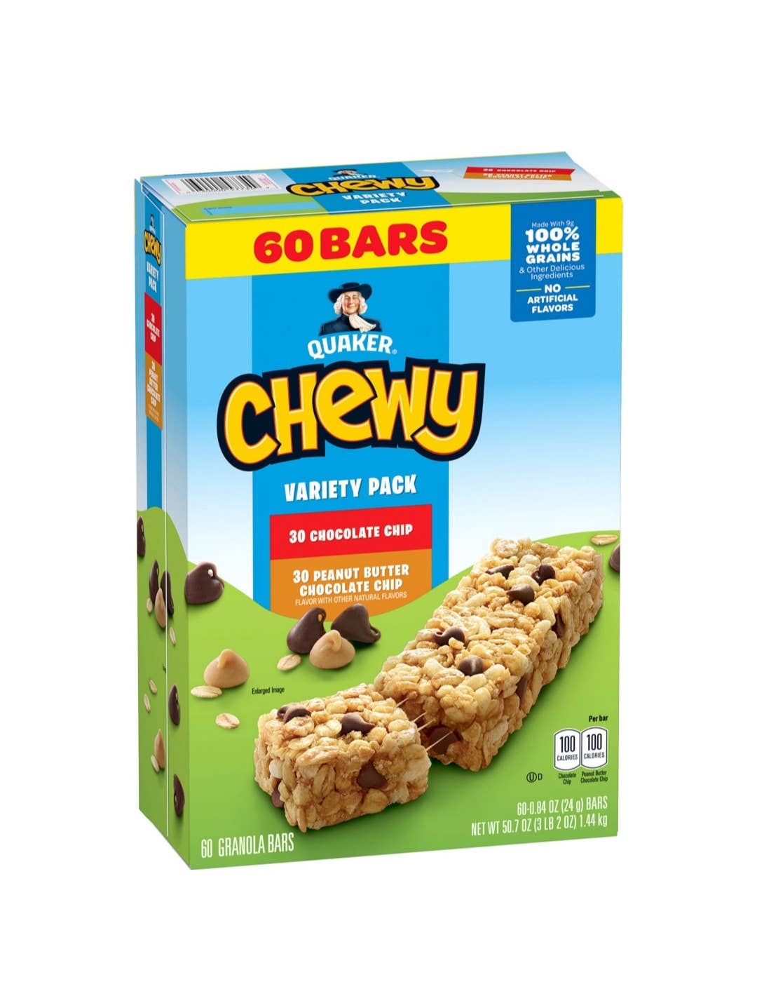 Majestic Wholesale - Wholesale Snack bar - Quaker Chewy Granola Bars Variety Pack, 60CT