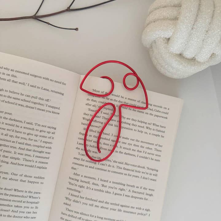 Wire Bookmark - Mushroom for wholesale by Olivin Designs